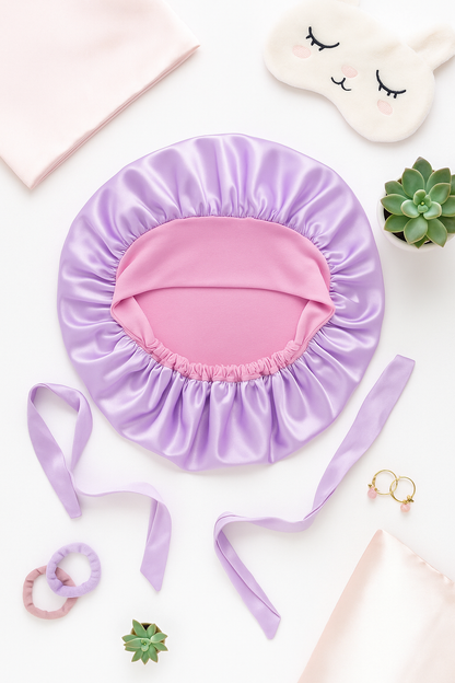 Lavender Dreams Satin Bonnet
